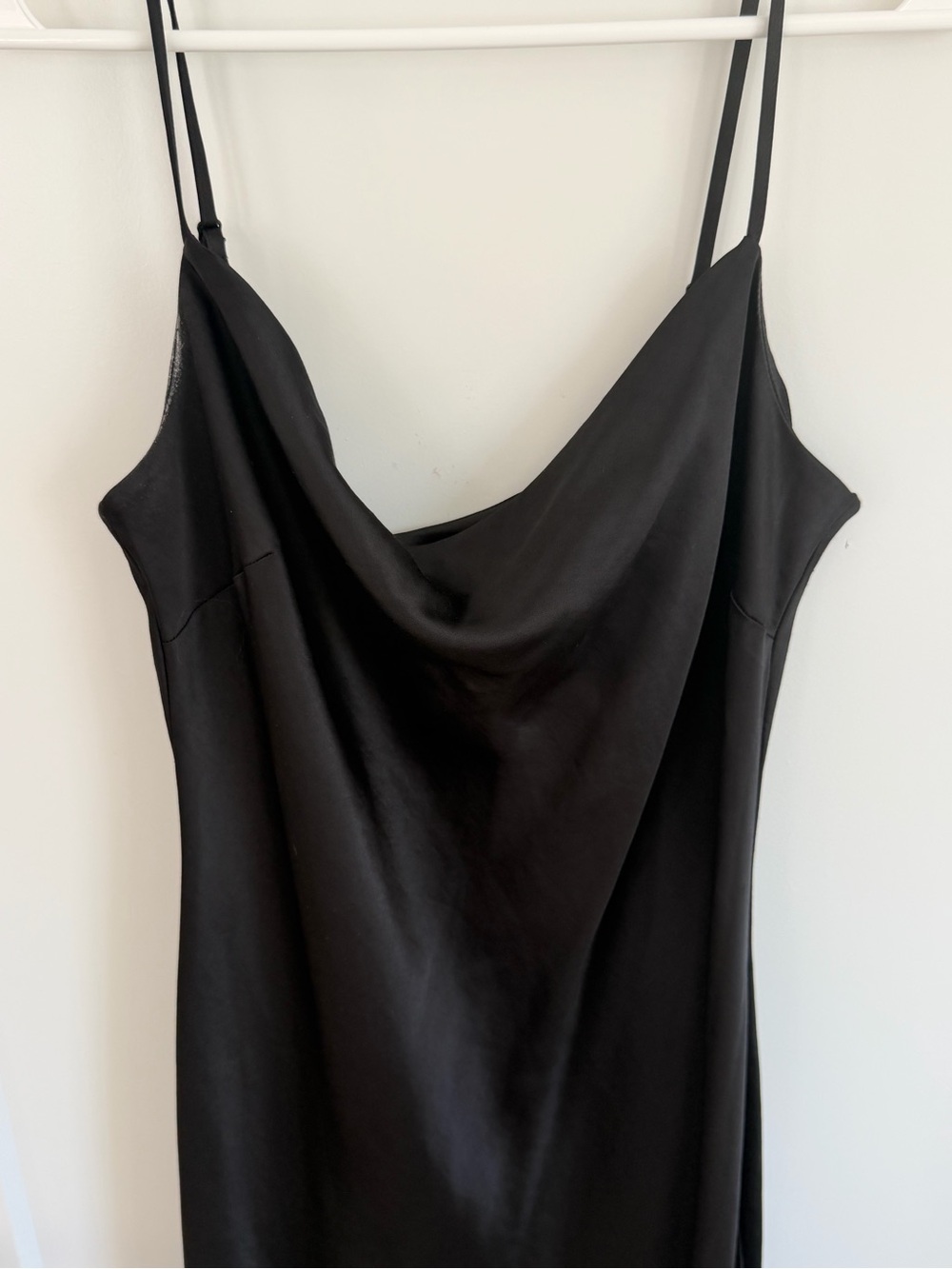 Express Women’s Black Cowl Neck Slip Dress M - Picture 2 of 6